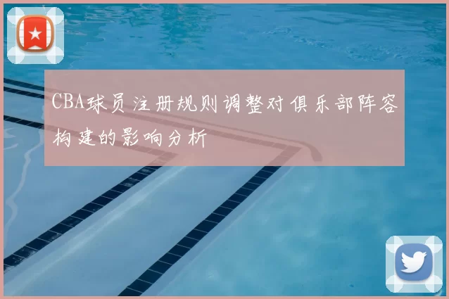 CBA球员注册规则调整对俱乐部阵容构建的影响分析