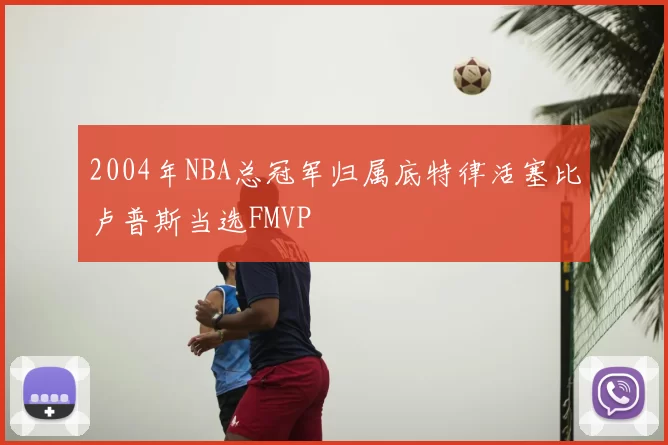 2004年NBA总冠军归属底特律活塞比卢普斯当选FMVP